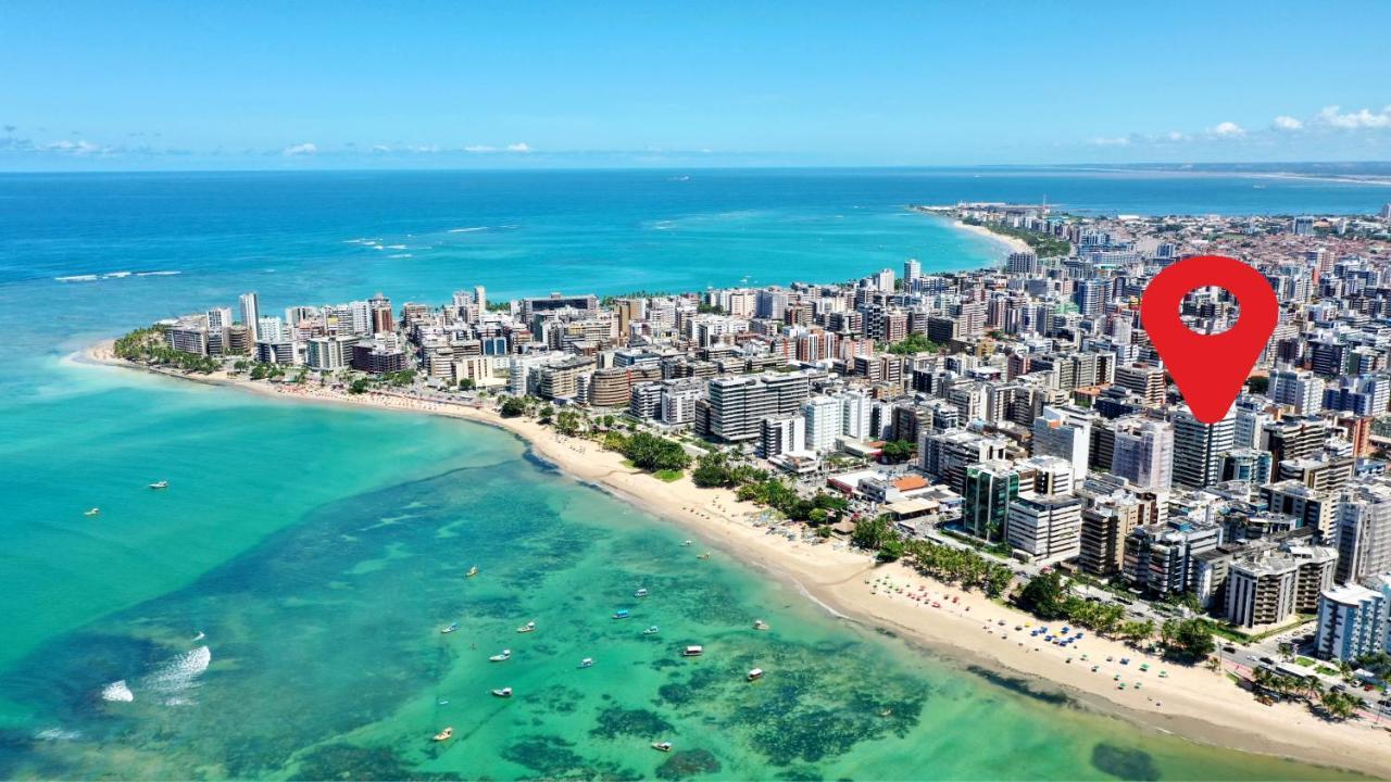 Edf Promenade - Apartamento Com 2 Quartos Climatizados A 150M Da Beira-Mar De Ponta Verde - Piscina, Academia, Sauna, Lavanderia, Home Cine, Churrasqueira, Salao De Jogos, Area Kids Maceió エクステリア 写真