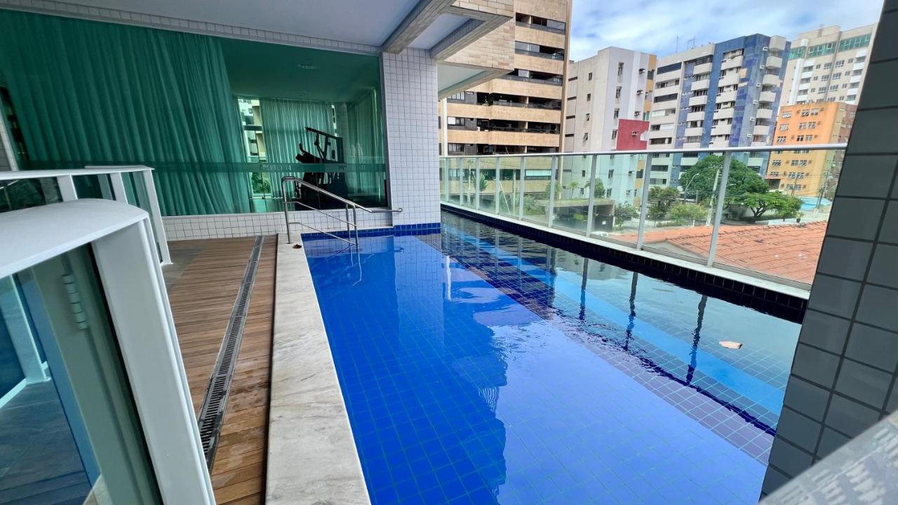 Edf Promenade - Apartamento Com 2 Quartos Climatizados A 150M Da Beira-Mar De Ponta Verde - Piscina, Academia, Sauna, Lavanderia, Home Cine, Churrasqueira, Salao De Jogos, Area Kids Maceió エクステリア 写真